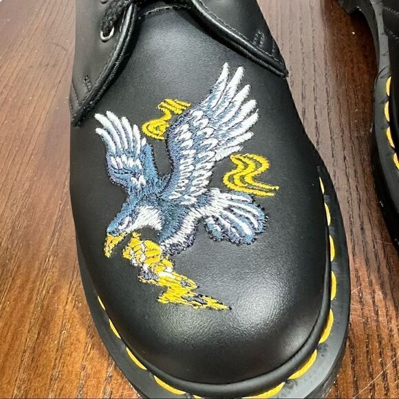 7 DOC MARTENS 1461 SOUVENIR EMBROIDERED LEATHER SHOES NIB great Gift! - Picture 11 of 16